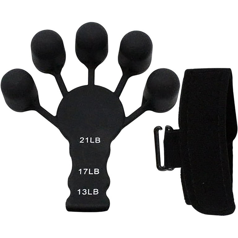 Best Offer-discount 25% - Gripster Grip Strengthener Finger Stretcher Hand  Grip Trainer Fitness Train Silicone Black, Grey