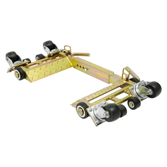 Griptix Car Skates Vehicle Positioning, Heavy-Duty Steel Frame, Adjustable Width, 2204 lbs Load Capacity per Skate, Floor-Protective Wheels