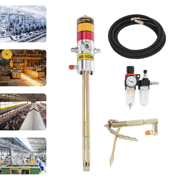 Griptix Durable Grease Pump with High-Pressure Plunger, 30-40MPa Output Pressure, Efficient Oil Flow, Easy to Clean, Ideal for Industrial Use