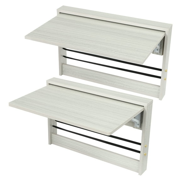 Griptix Folding Wall Table Fold Down Table Wall Mounted Round Corners Folding Table