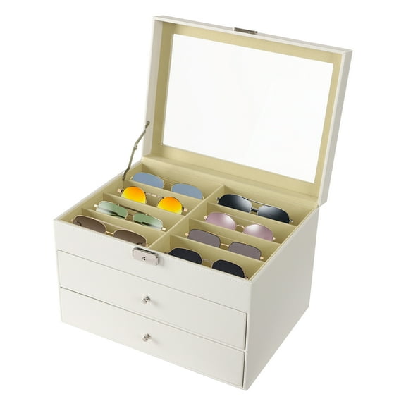 Griptix Glasses Storage 24 Slots Display Case Organizer Box Sunglasses Eyeglass Gift