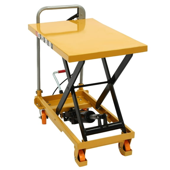 Griptix Hydraulic Lift Table, 500 lbs Load Capacity, Durable Q235 Steel with Adjustable Height and Smooth PU Wheels for Easy Operation