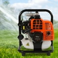 Petrol Water Pump 42CC Portable 2 Stroke Garden Irrigation Clean Transfer 1 25kw