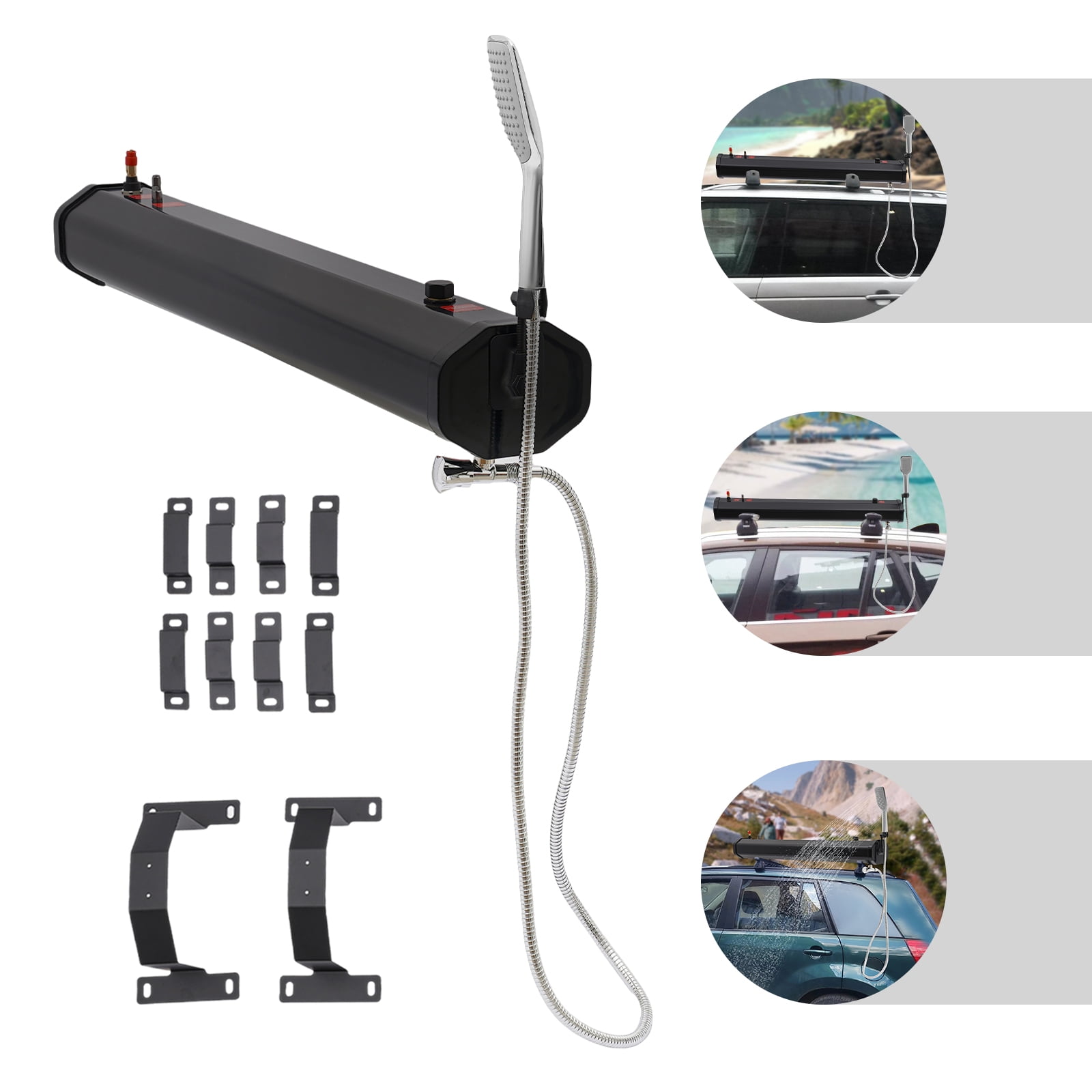 Griptix Roof Rack Mount Road Shower Outdoor Water Supply Water Tank ...