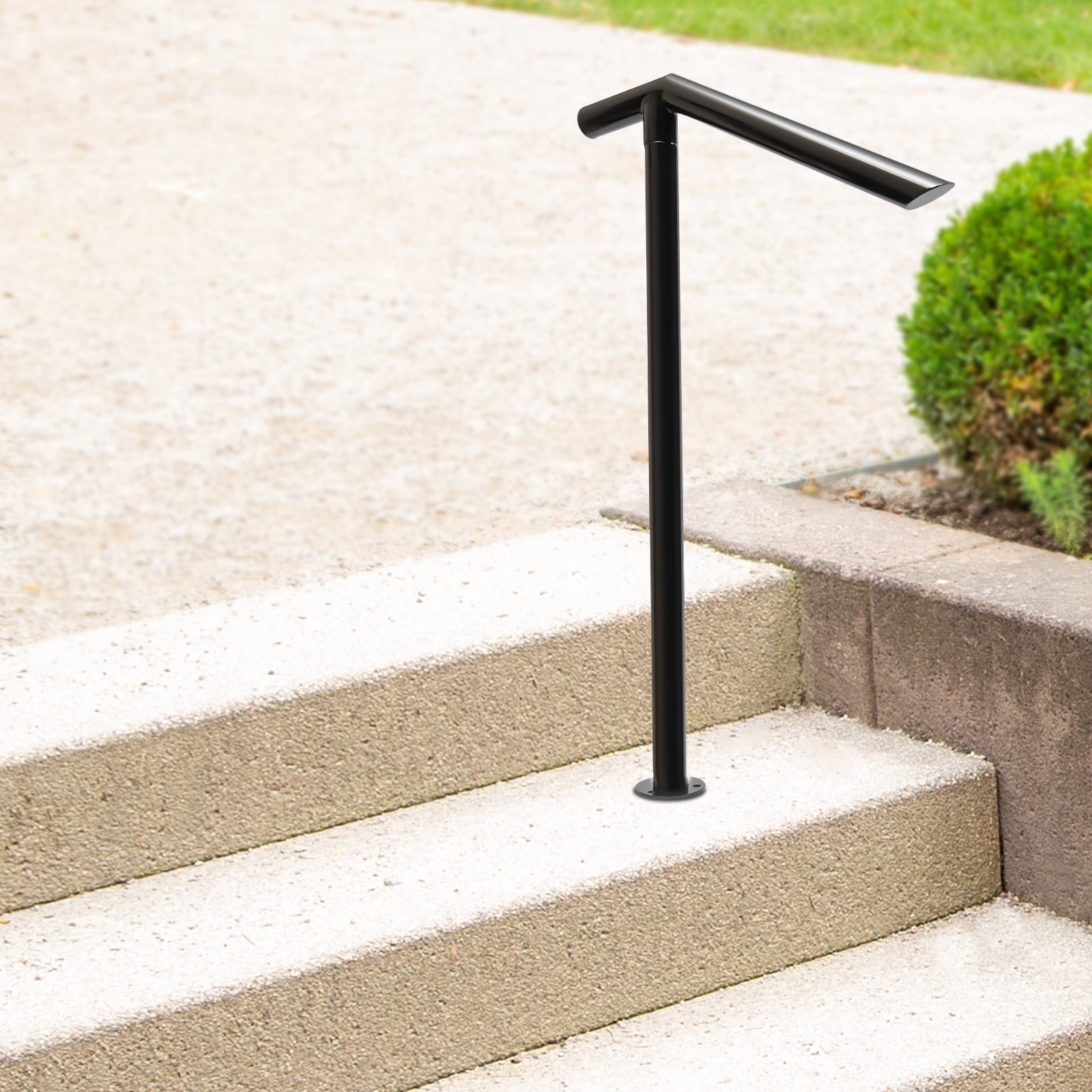 Griptix Stairs 2 3step 3 3ft Handrail Single Post Stair Railing Iron ...