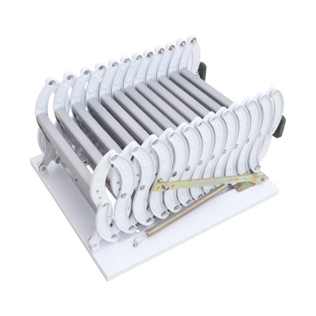Griptix White Wall Mounted Folding Loft Ladder Stairs Attic Ladder Loft Stairs 882 lbs