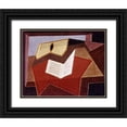 thumbnail image 1 of Gris, Juan 18x15 Black Ornate Wood Framed with Double Matting Museum Art Print Titled - Guitar With Sheet of Music, 1 of 4