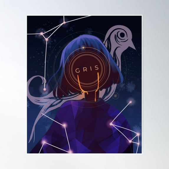 Gris Video Game Art Poster Wall Art, Modern Wall Decor, 8x12 UNFRAMED
