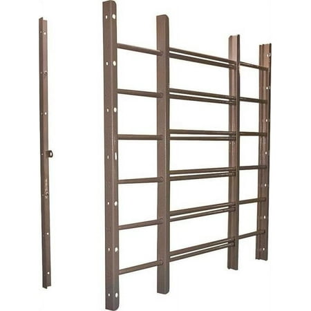 Grisham 96036 Horizontal Adjustable Window Guard, 22-3/4 in W x 26-3/4 in H x 1 in D, White