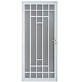 thumbnail image 1 of Grisham Deluxe Steel Security Door, 32" X 80" Iron Security Storm Door Conveys,white, 1 of 7