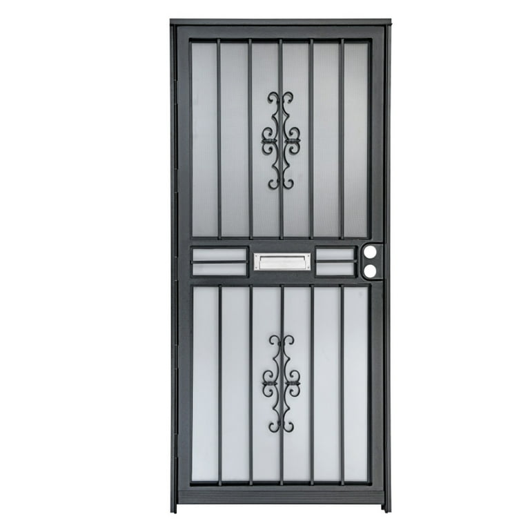 Sdstone Grisham Deluxe 36" × 80" Steel Security Door with Mailbox