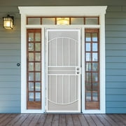 Grisham Steel Security Door,36 x 80 Steel Security Screen Doors 805-36 White
