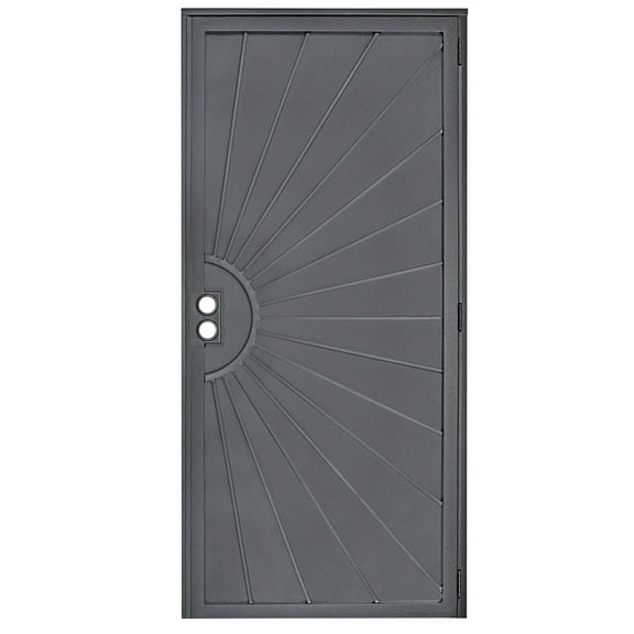 Grisham  Steel Security Door,36'' x 80'' Steel Security Screen Doors (810 Black)