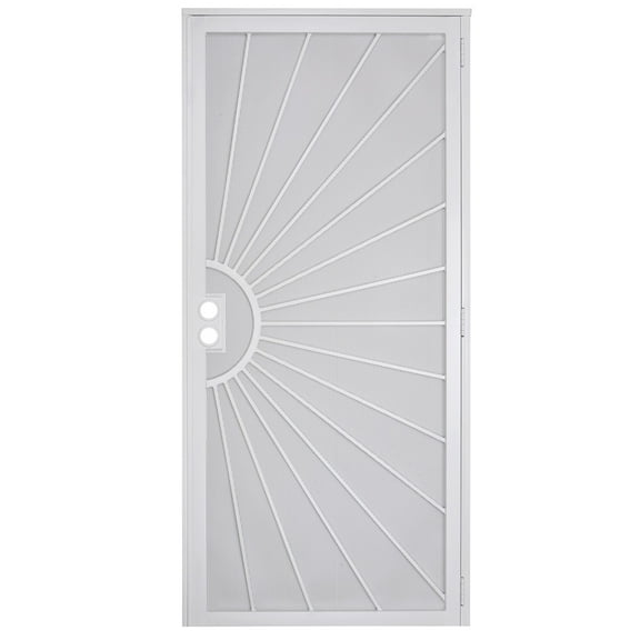 Grisham  Steel Security Door,36'' x 80'' Steel Security Screen Doors (810 White)
