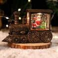 thumbnail image 1 of Grishay Merry Train, Train Snow Globe Christmas Snow Globe Lantern, Lighted Christmas Snow Globe, Mini Snowing Train LED Lantern Decor with Santa, Christmas Tree Train Home Decoration Gift, 1 of 7