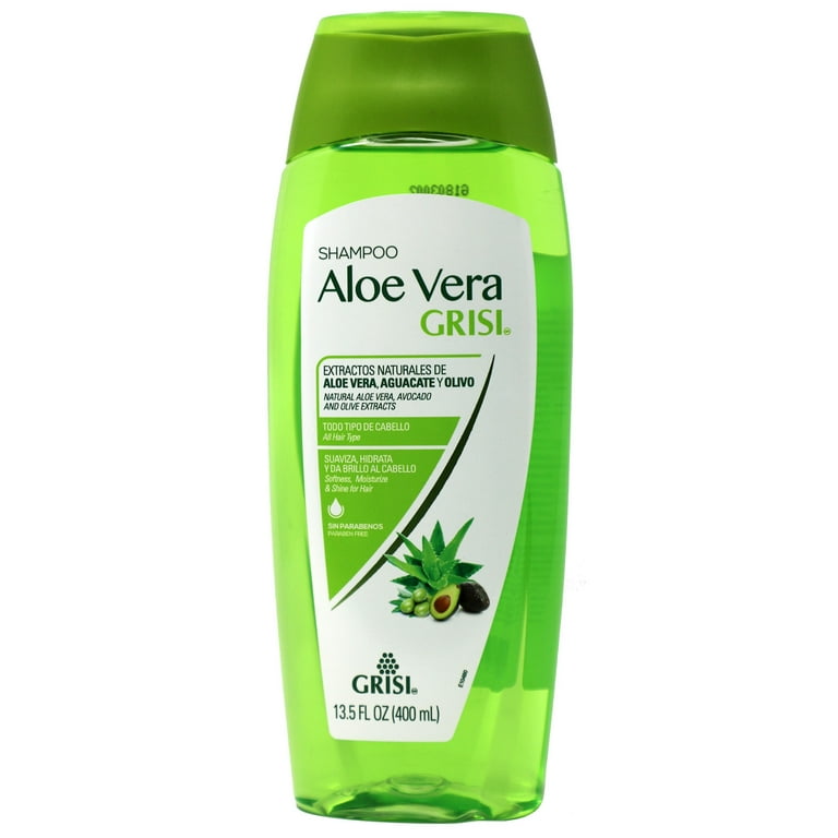 Grisi Aloe Vera Shampoo Moisturizing Paraben Free Soft and Shiny Hair All Hair Types 13.5 fl ox