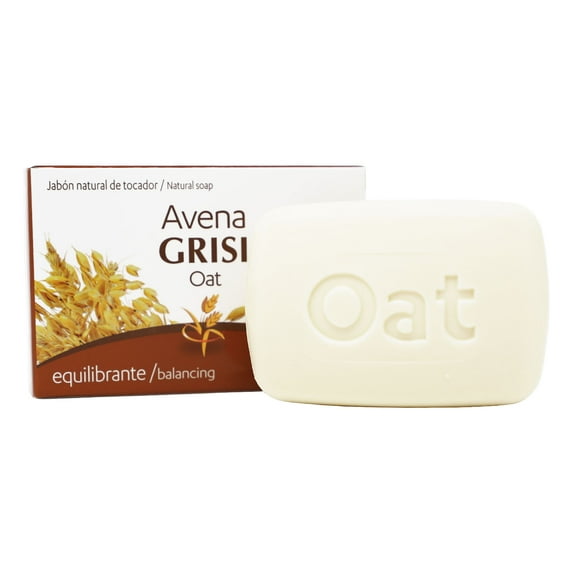 Grisi Oat Soap, Cleansing Balancing Soap with Natural Oat, All Skin Types, All Ages 3.5 oz Bar Soap