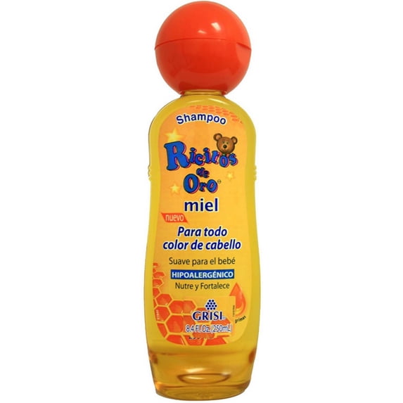 Grisi Ricitos De Oro Shampoo, Honey Bee 8.4 oz (Pack of 4)