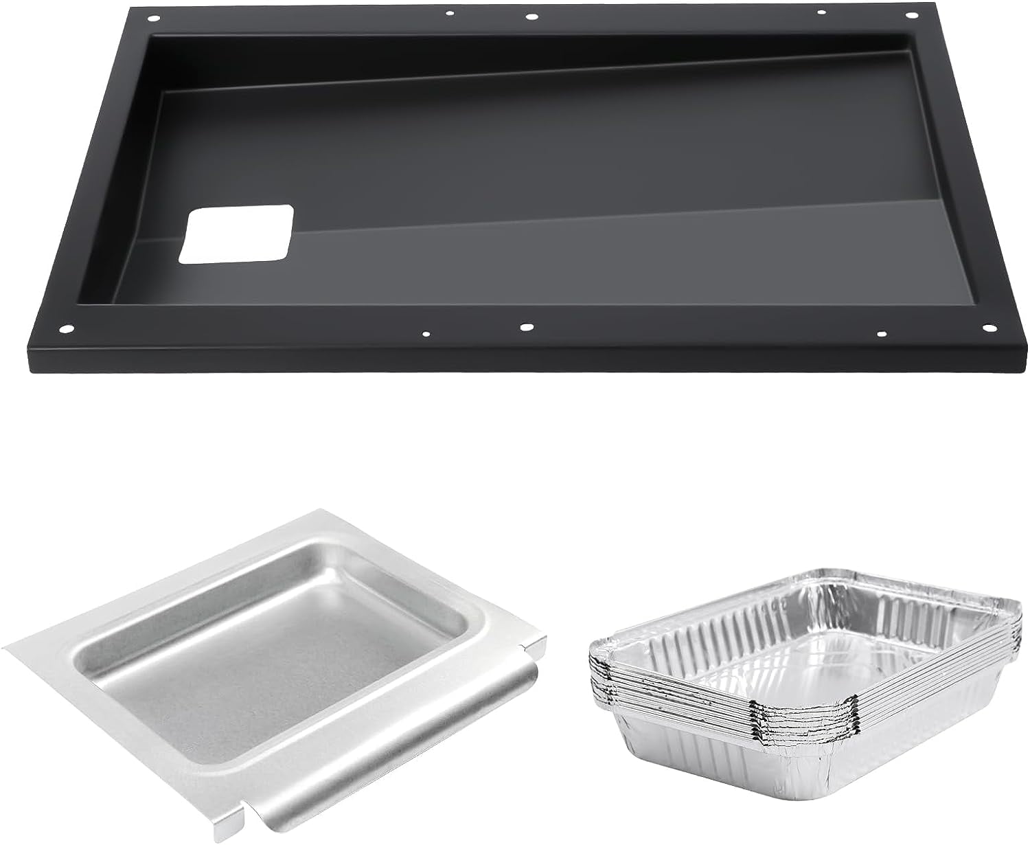 Grisun 69804 Grease Tray with 67047 Catch Pan for er Spirit 300 Series Gas Grills,Spirit E310