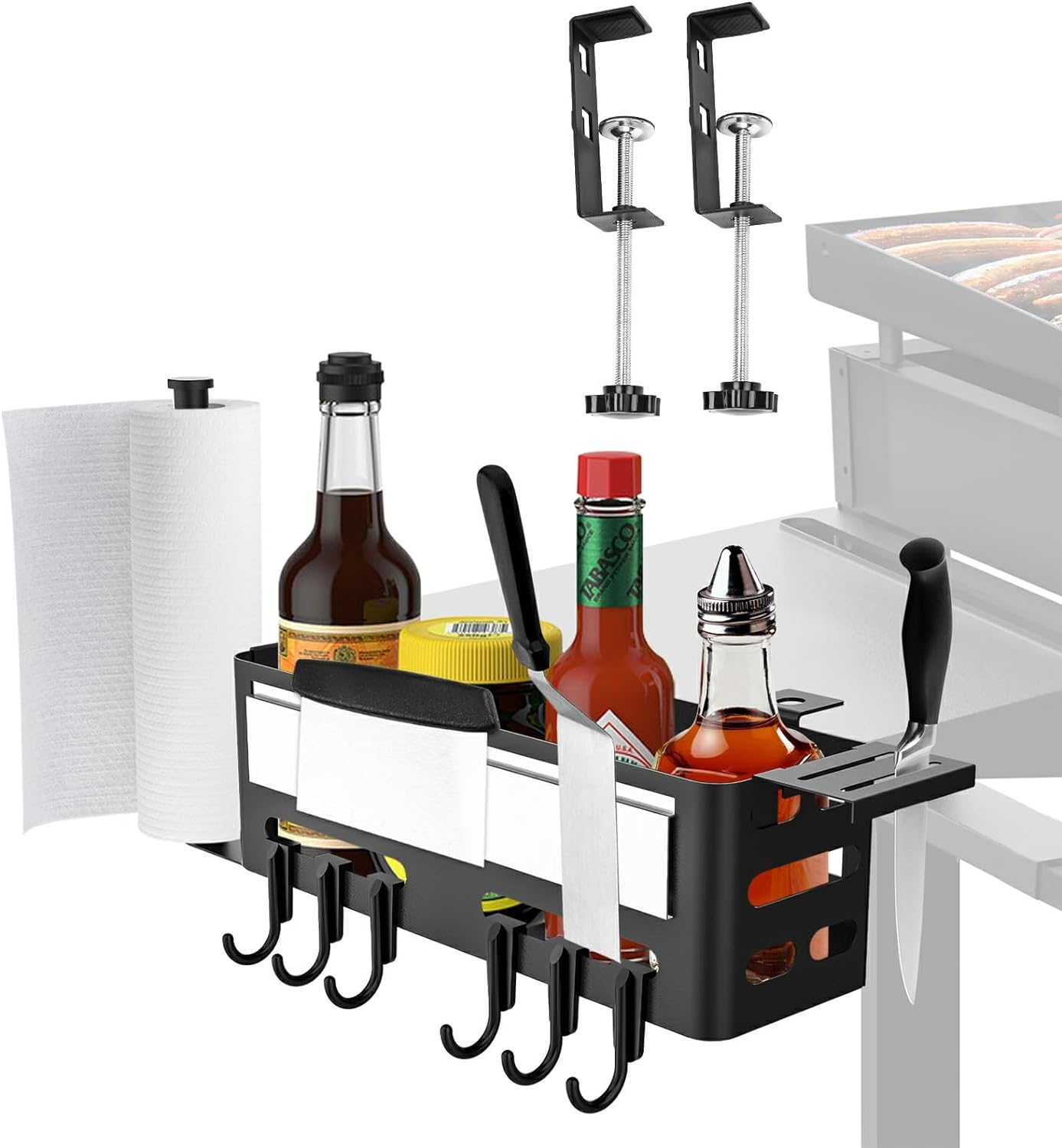 Grisun Griddle Caddy for Blackstone 28"/36" Griddles/Prep Cart, Space