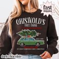 thumbnail image 1 of Griswold Christmas Sweatshirt Funny Grisworld Tree Wagon Sweater Clark Christmas Crewneck, 1 of 5