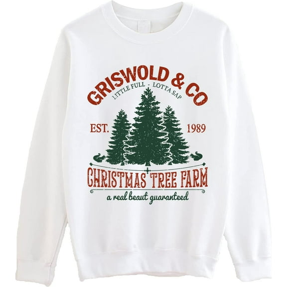 Griswold Christmas Tree Farm Sweatshirt - Christmas Movie Vintage Sweater, Holiday Crewneck