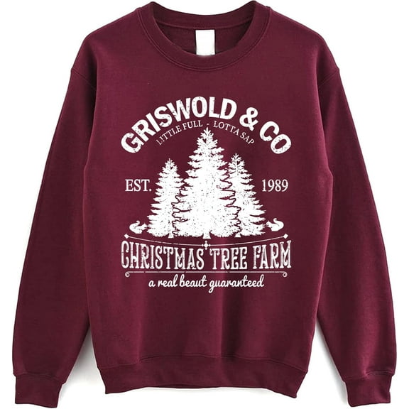 Griswold Christmas Tree Farm Sweatshirt - Christmas Movie Vintage Sweater, Holiday Crewneck