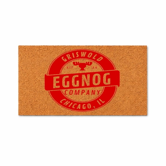 Griswold Eggnog Company Doormat, Funny Front Door Mat, Christmas Entryway Decor, Holiday Welcome Rug, Chicago IL Design 3276 (24x48 inches) 3276