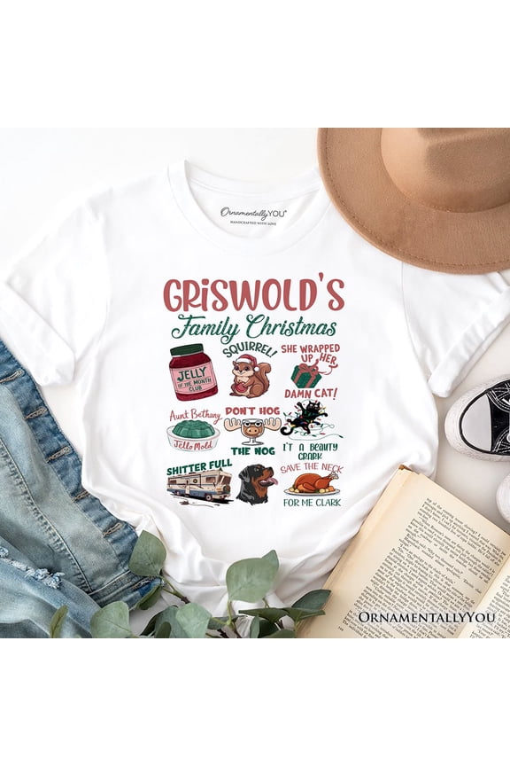 Griswold&rsquo;s Family Christmas T-Shirt, Funny Retro Vacation Movie Quote Tee