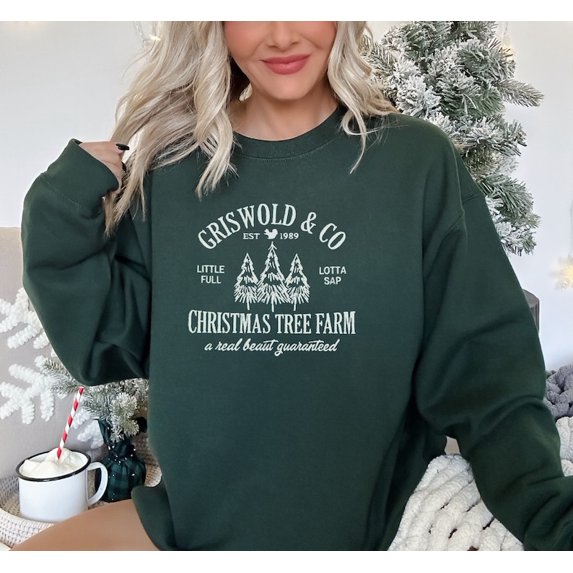 Griswold's Christmas Trees Embroidered Sweatshirt