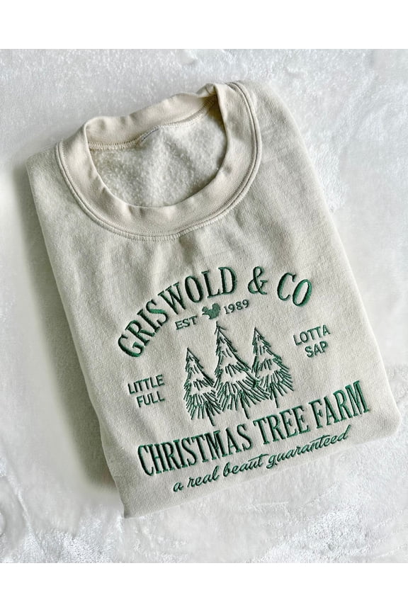 Griswold's Christmas Trees Embroidered Sweatshirt