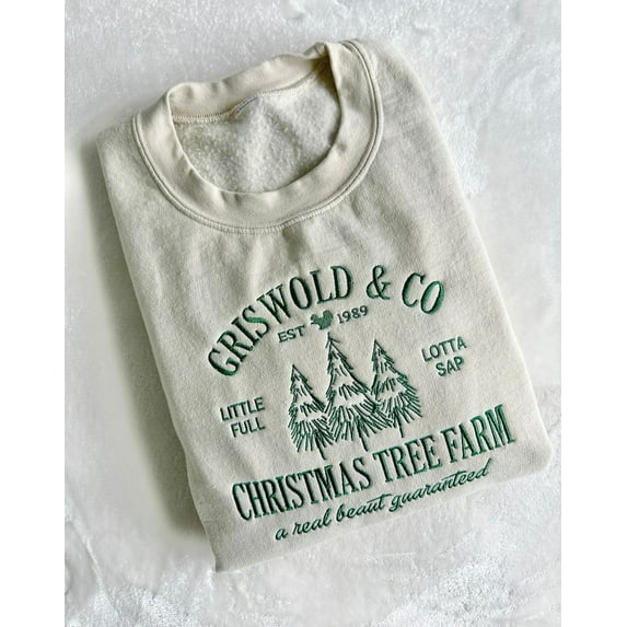 Griswold's Christmas Trees Embroidered Sweatshirt