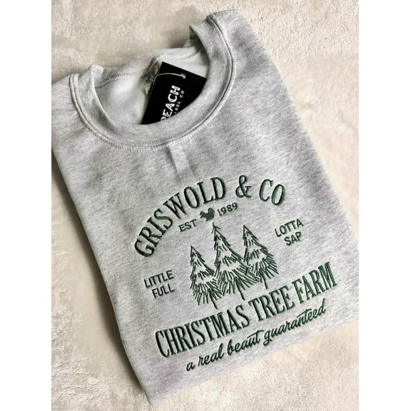 Griswold's Christmas Trees Embroidered Sweatshirt