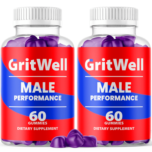 GritWell Gummies Advanced Formula All Natural Vitamin Supplement Grit Well 120 Gummies