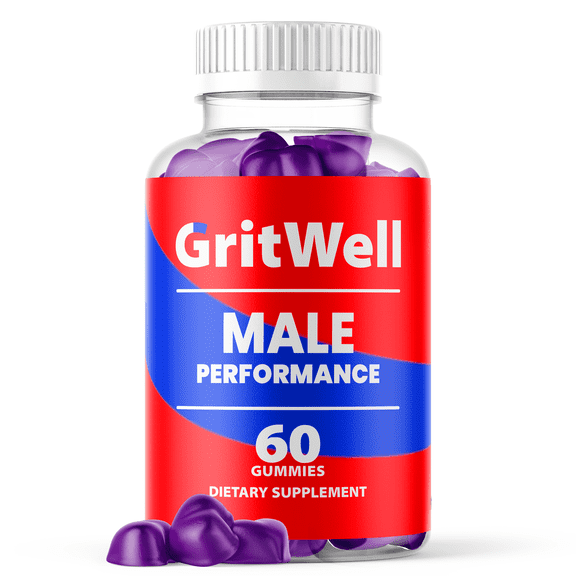 GritWell Gummies Advanced Formula All Natural Vitamin Supplement Grit Well 60 Gummies