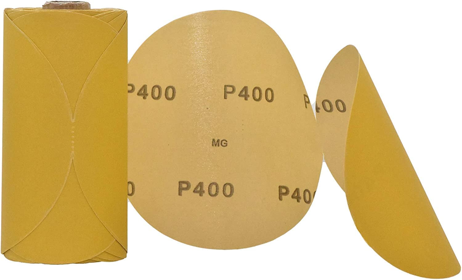 Gritly 6" PSA DA Sanding Discs 400 Grit Sandpaper Disc (100 Pc) Self Adhesive Backed