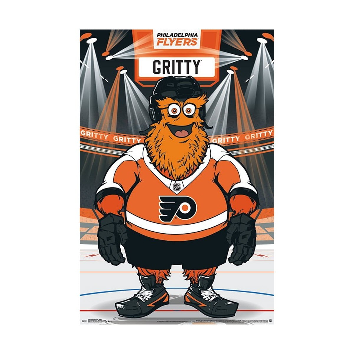 Gritty Philadelphia 1.25 Inch Enamel Pin - Official Flyers Mascot Collectible Pin
