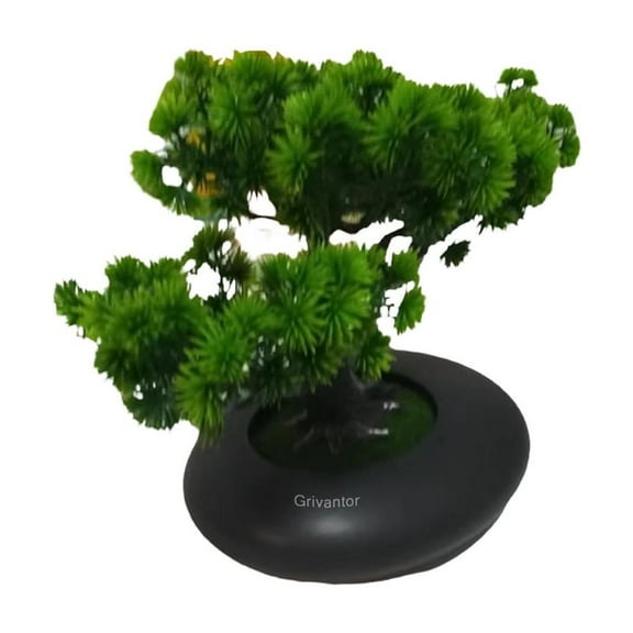 Grivantor Artificial bonsai trees, Artificial Bonsai Tree Juniper Faux Plants Indoor Small Fake Plants Decor