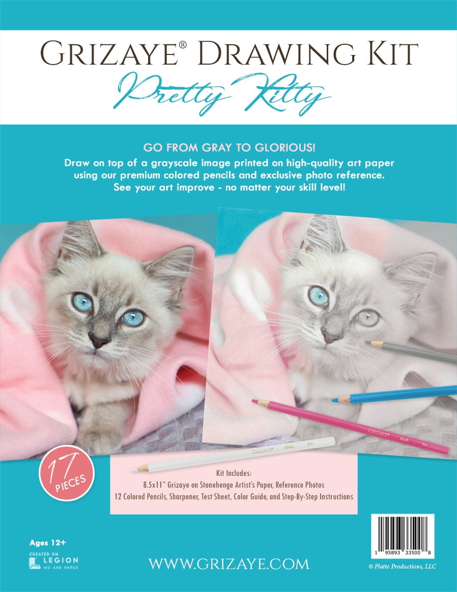 Grizaye Drawing Kit: Pretty Kitty