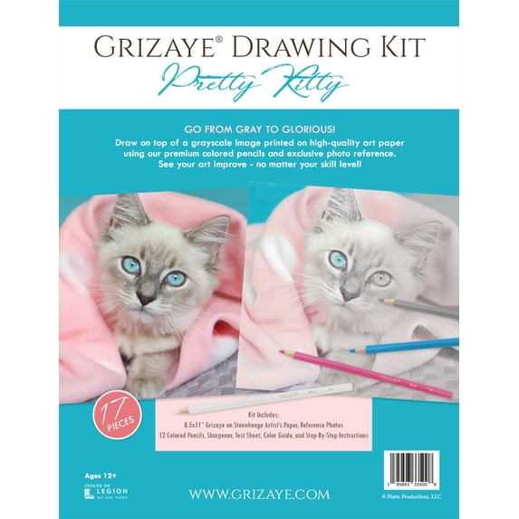 Grizaye Drawing Kit: Pretty Kitty