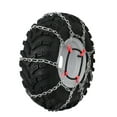thumbnail image 1 of Grizzlar GTU-435 Garden Tractor 4 Link Ladder Style Alloy Tire Chains 27x12.50-15 29x12.00-15, 1 of 7