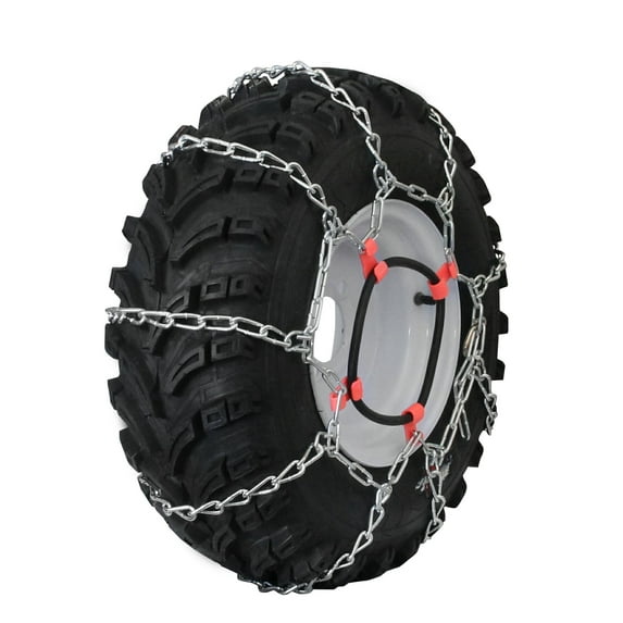 Grizzlar GTU-435 Garden Tractor 4 Link Ladder Style Alloy Tire Chains 27x12.50-15 29x12.00-15