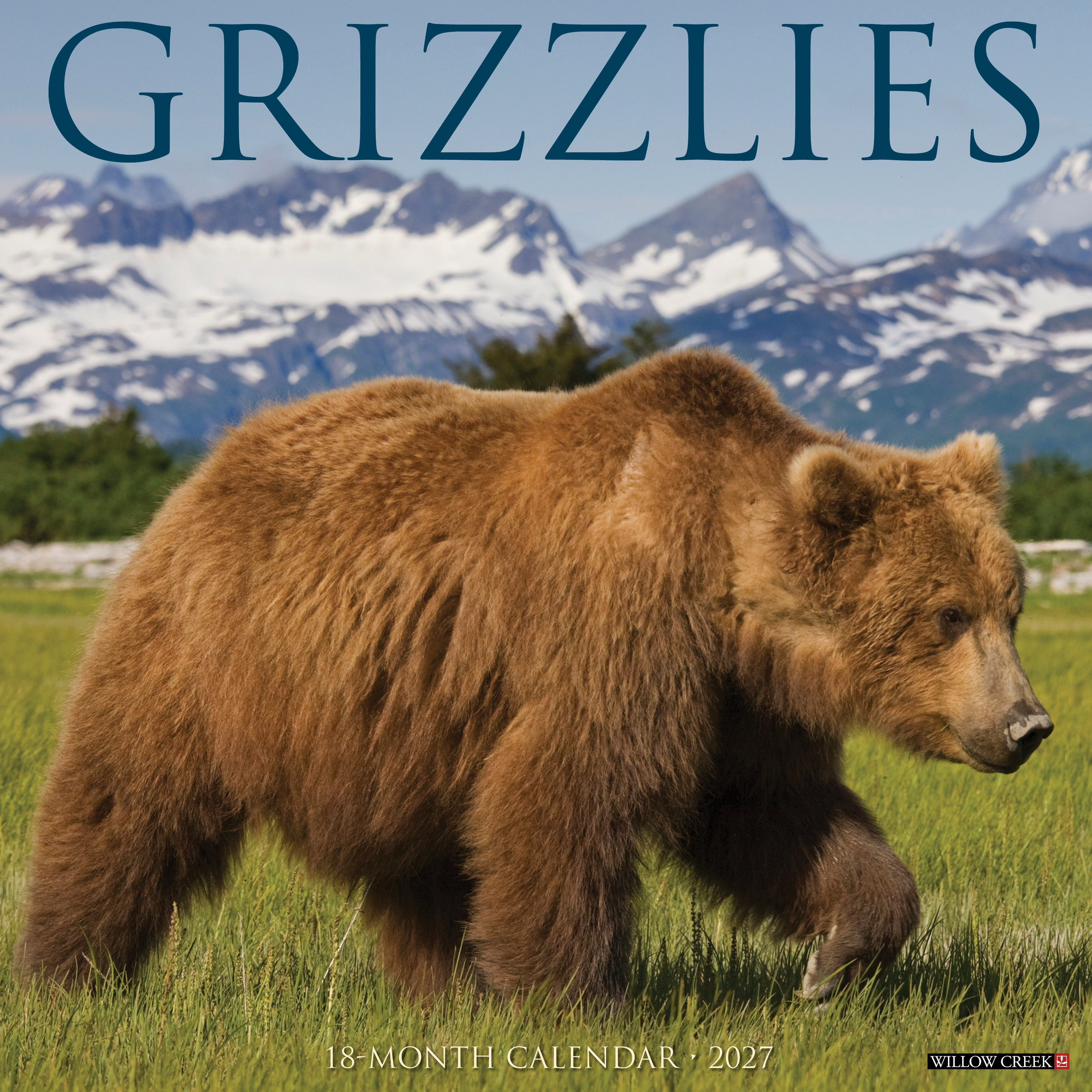 Willow Creek Press, Grizzlies 2027 Wall Calendar