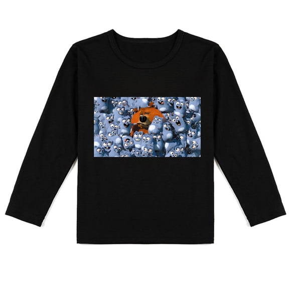 Grizzly And The Lemmings Kids' Long Sleeve T-shirt, Breathable Fabric and Adorable Print, Autumn Staple