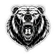 thumbnail image 1 of Grizzly Bear Angry - 3" Vinyl Sticker - For Car Laptop I-Pad Phone Helmet Hard Hat - Waterproof Decal, 1 of 1