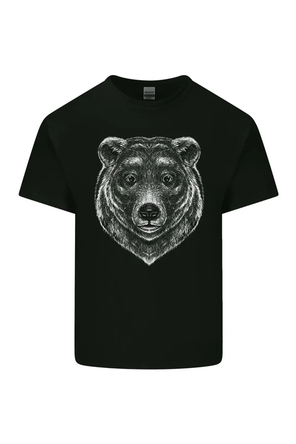 Grizzly Bear Fierce Wildlife Animal Portrait Nature Unisex T-Shirt Y3865, Up to Size 5XL