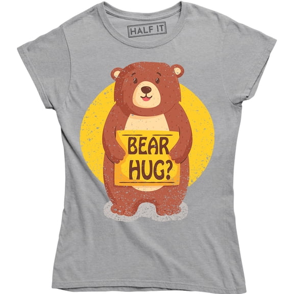 Grizzly Bear Flip - Funny Bear Hug Humorous Funny Women's T-Shirt