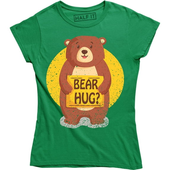 Grizzly Bear Flip - Funny Bear Hug Humorous Funny Women's T-Shirt