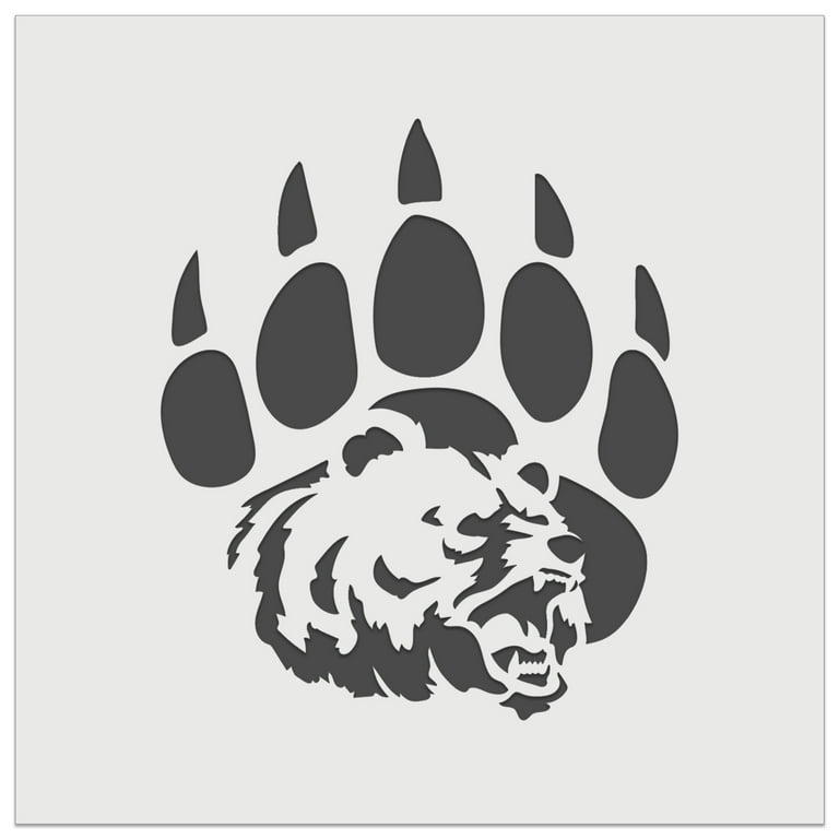 Grizzly Bear Head in Claw Paw DIY Cookie Wall Craft Stencil - 11.5 Inch - Walmart.com grizzly-bear-head-in-claw-paw-diy-cookie-wall-craft-stencil-11-5-inch-walmart-com