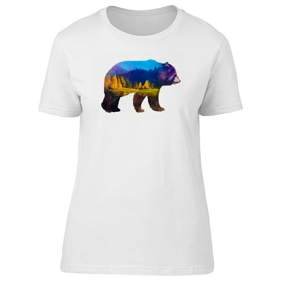 Grizzly Bear Landscape T-Shirt Men -Image by Shutterstock, Male Large